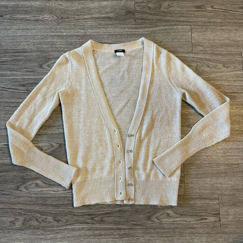 Women's Beige Cardigan Sweater
